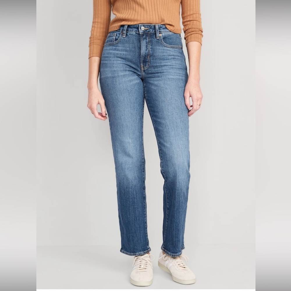 NWT size 8 Old Navy High Waisted OG Straight Jeans